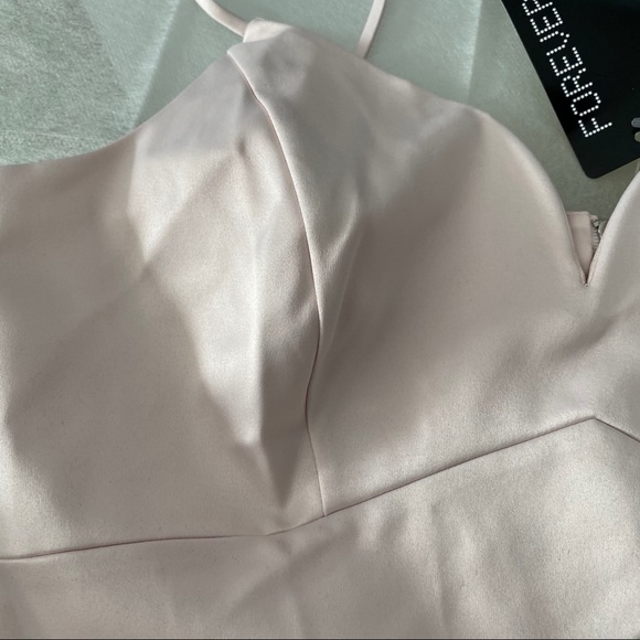 NWT Satin Blush Pink Bralet Crop Top Bra Small - Picture 4 of 14